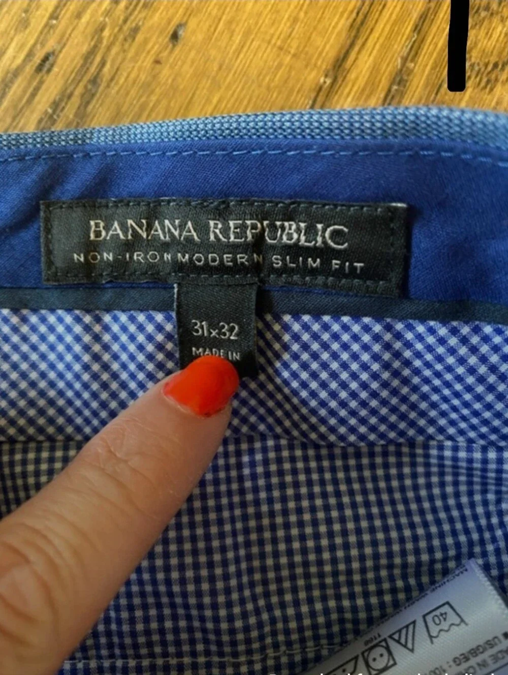 Banana Republic Royal Blue Slim Fit Pants 31 x 32